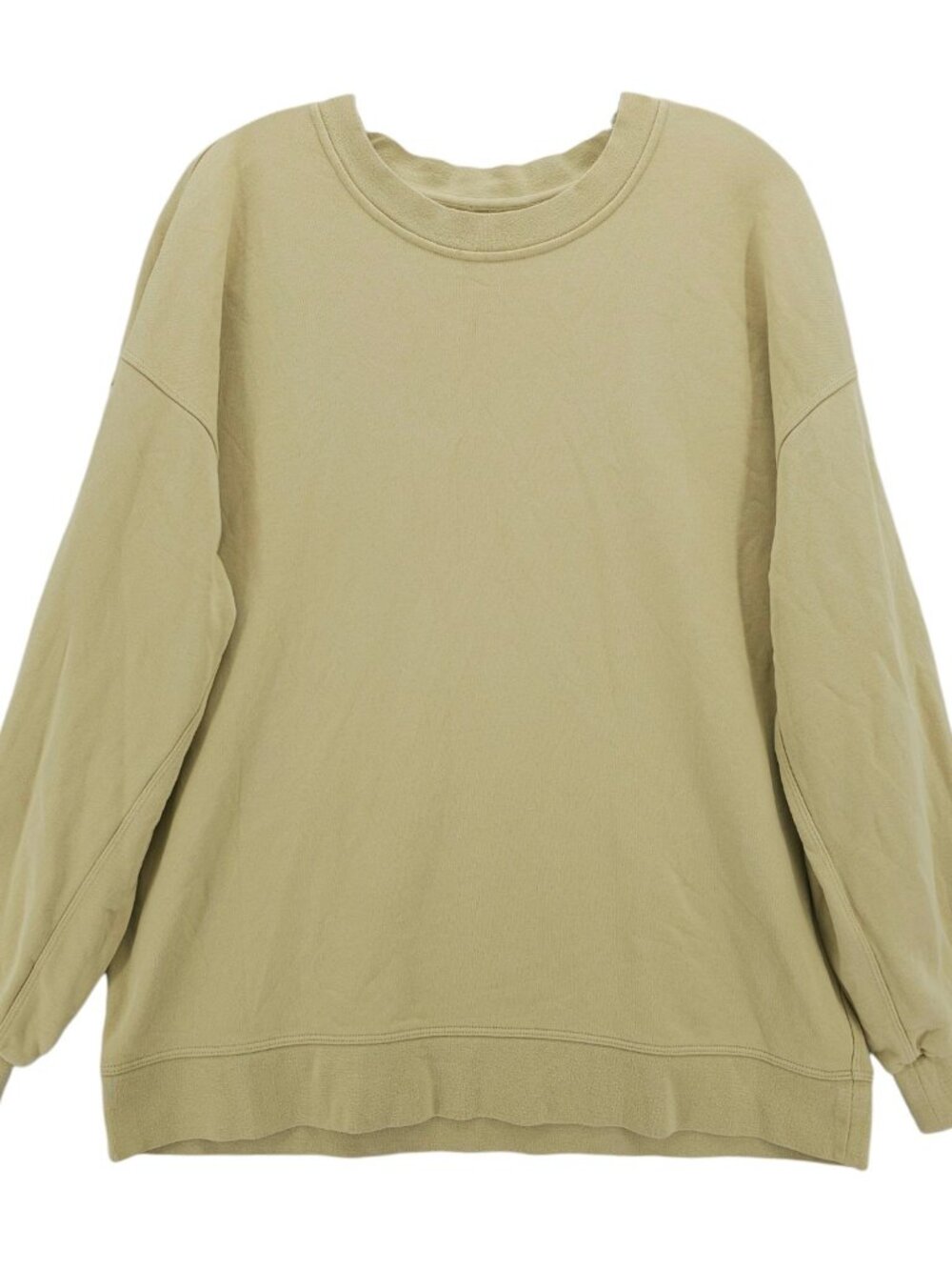 LULULEMON Perfectly Oversized Crew Sweatshirt Pullover Yellow/Green Estimated 8